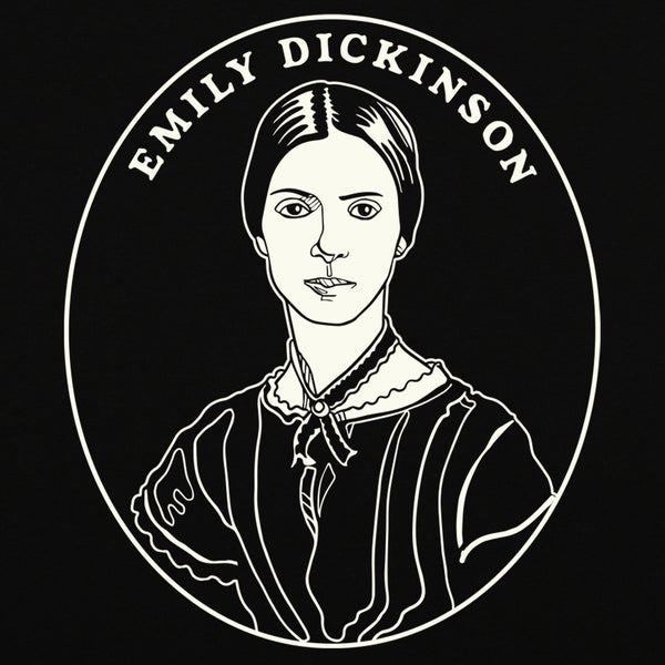 Emily Dickinson Black Unisex T-Shirt