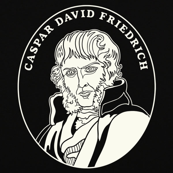 Caspar David Friedrich Black Unisex T-Shirt