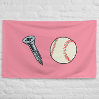 Screw Ball Flag (one side print)