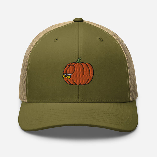 Mondays Pumpkin Trucker Cap