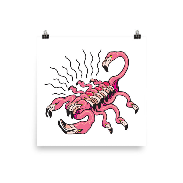 Flamingo Scorpio Poster