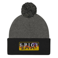 Spicy Sandworm Pom-Pom Beanie