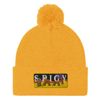 Spicy Sandworm Pom-Pom Beanie