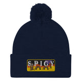 Spicy Sandworm Pom-Pom Beanie